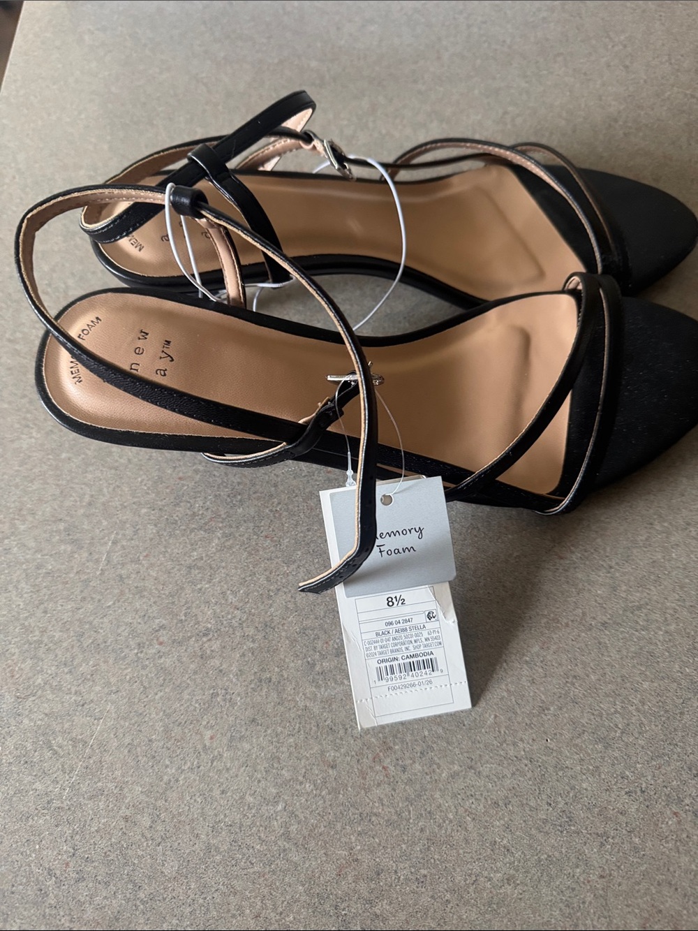 a new day Black Strappy Low Heel Sandals - Picture 2 of 3